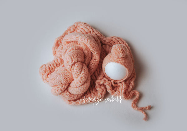 {ORANGE SORBET} Detachable Pom set 0050