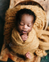 Whispy set Detachable Pom {MUSTARD} 0215