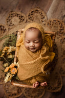 Whispy set Detachable Pom {MUSTARD} 0215