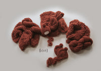 Whispy set Detachable Pom {BRICK} 0216