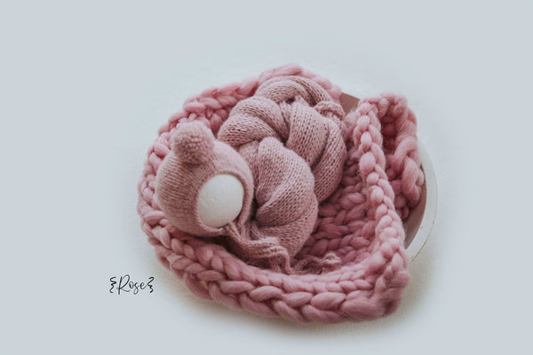 {ROSE} Chunky detachable pom set