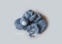Whispy set Pom bonnet {ELEPHANT} 0016