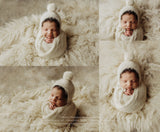 Whispy set Detachable Pom {IVORY} 0208