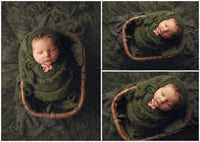 Brushed wrap bonnet sets (Green Mustard Yellow Taupe Berry)