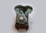 {SAGE GREEN} brushed pom set